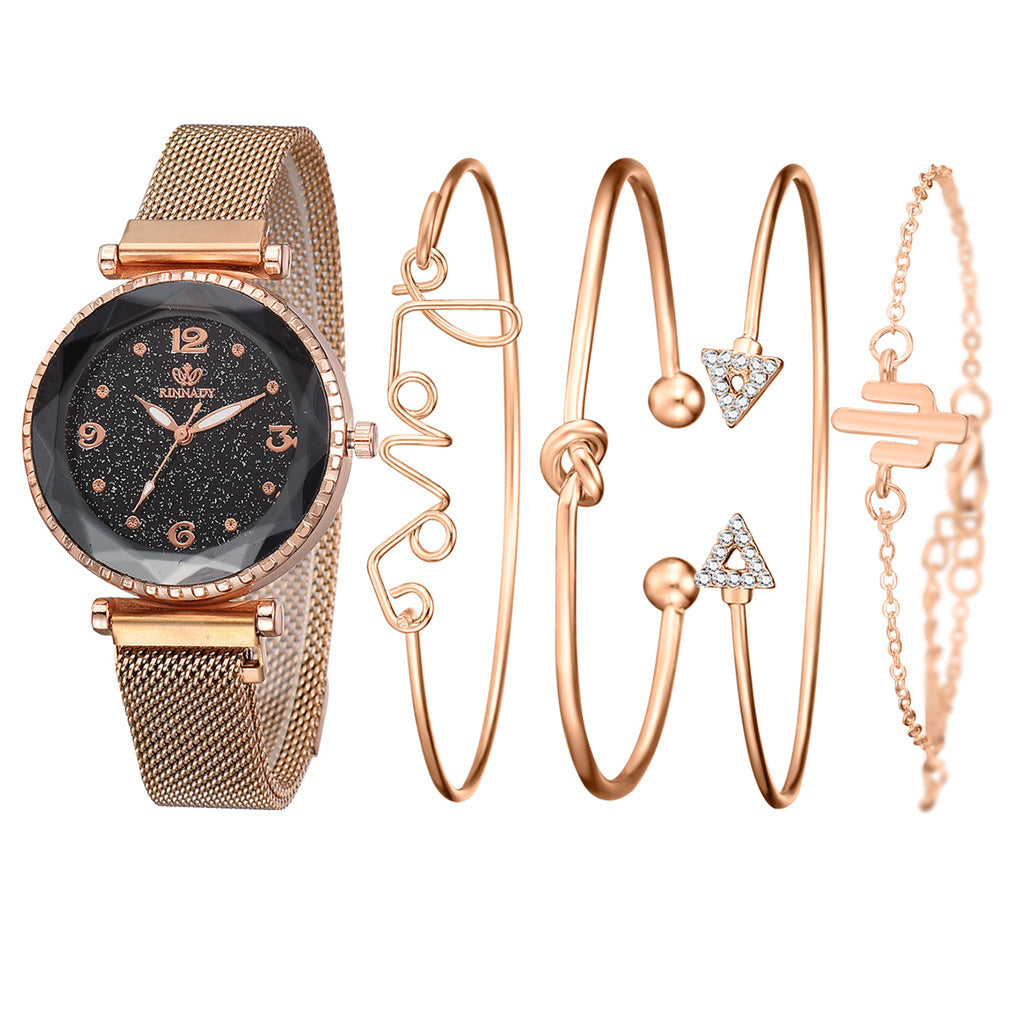 Starry Sky Women’s Watch with Magnetic Bracelet