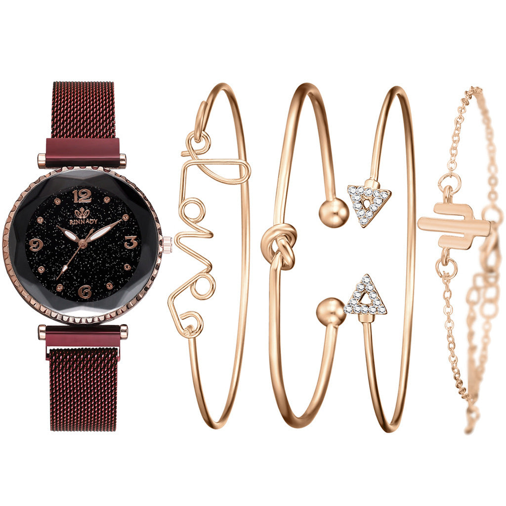 Starry Sky Women’s Watch with Magnetic Bracelet