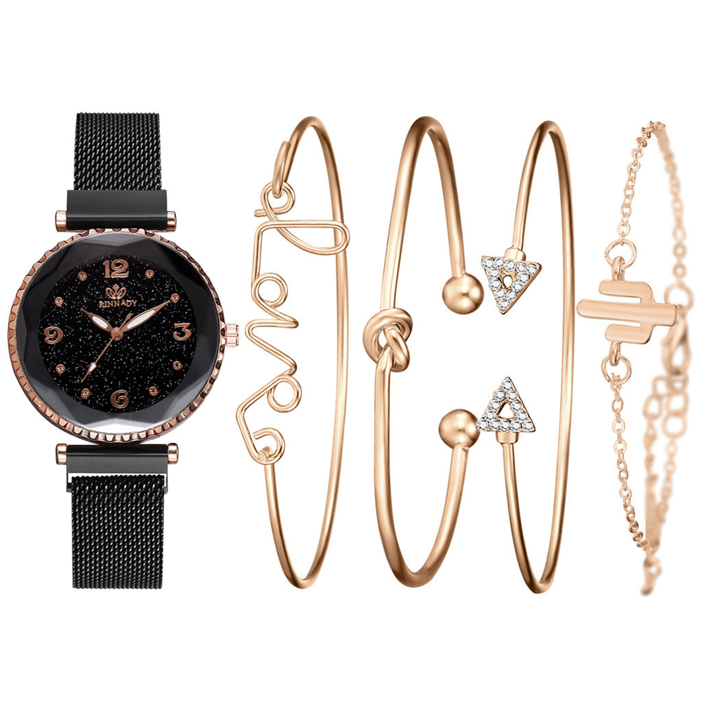 Starry Sky Women’s Watch with Magnetic Bracelet